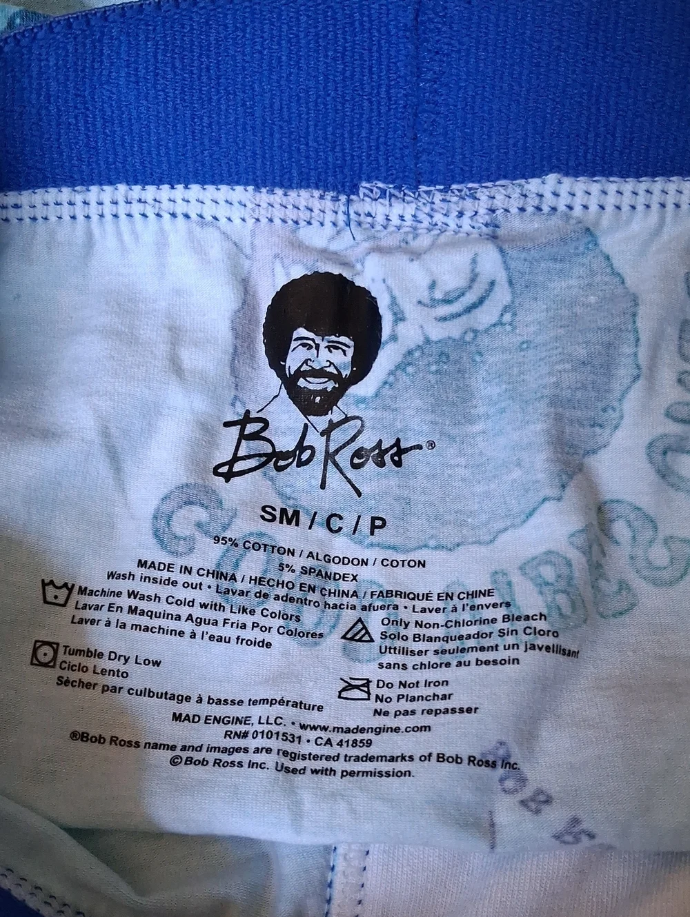 Good Vibes Only Men’s Light Blue Boxer Briefs New !